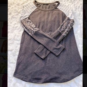 Leopard Block Long Sleeve